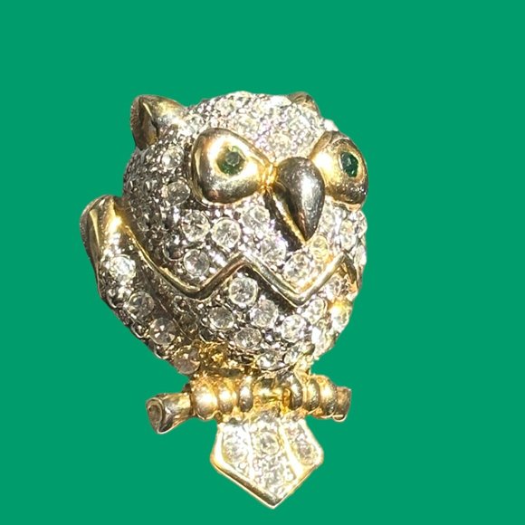 BEAUTIFUL VINTAGE OWL BROOCH - Picture 3 of 7